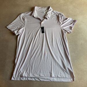 J. Crew Factory Striped performance polo shirt • size large • NWT • CE838